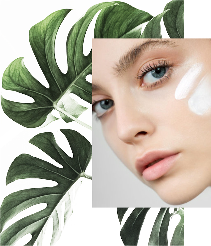 Foto rostro mujer - Ainhoa Cosmetics. Cremas faciales para distintos tratamientos